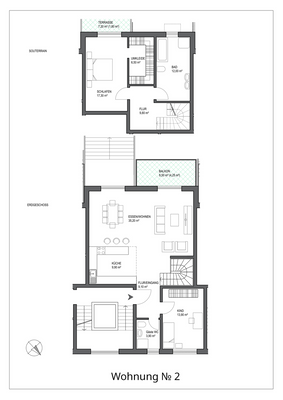 Wohnung No. 2 - Planungsvariante