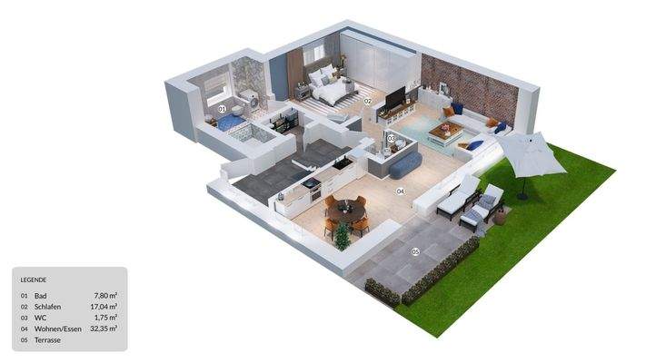 Visualisierung Wohnung 15