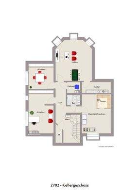 Grundriss KG visualisiert 2702