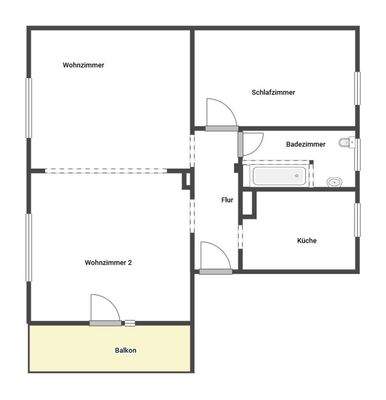 Grundriss Skizze 1.OG