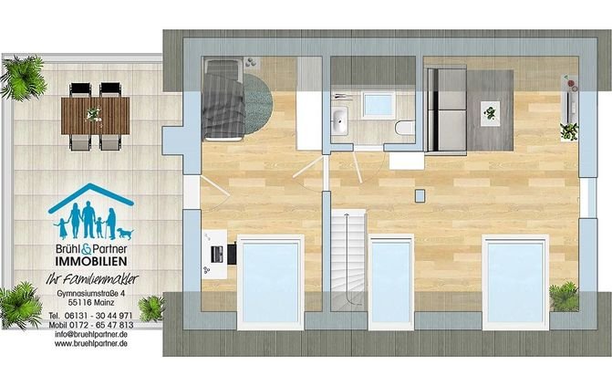 DG mit Dachterrasse 