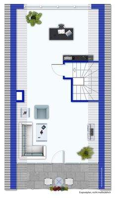 Dachstudio mit Loggia