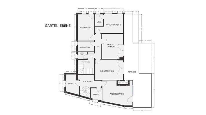 Grundriss Garten-Ebene