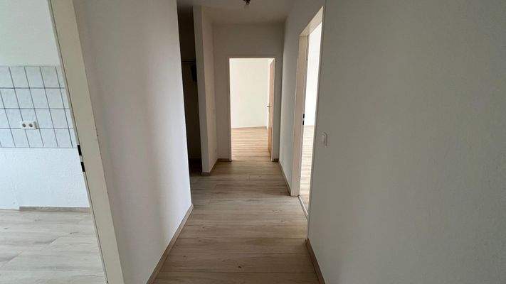 Heller Flur in Dachwohnung