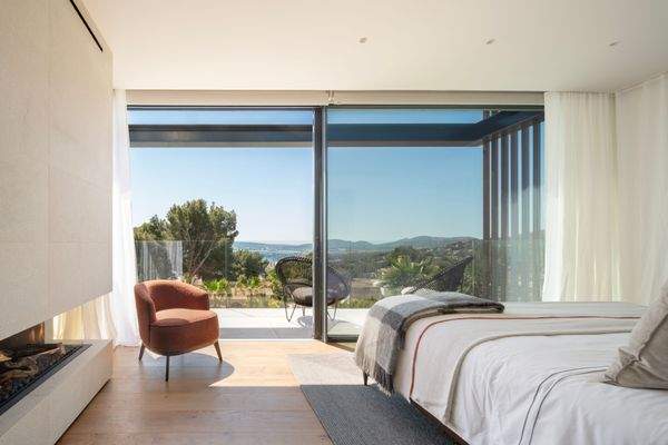 Master bedroom in villa in Portals 2