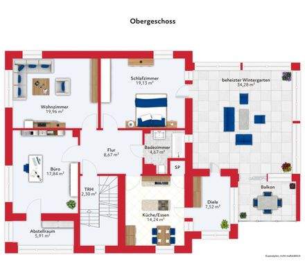 Obergeschoss Grundriss