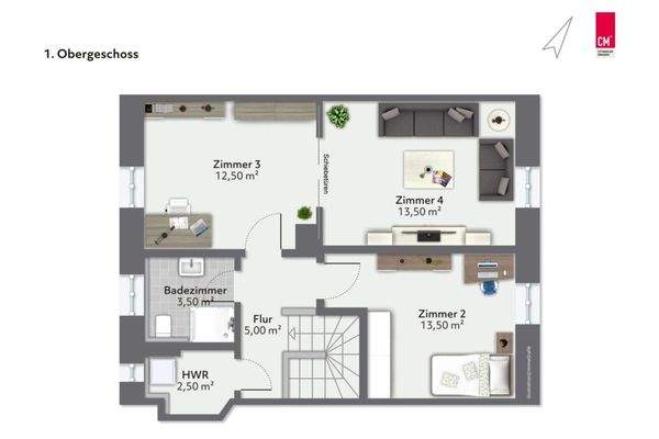 Grundriss 1. Obergeschoss