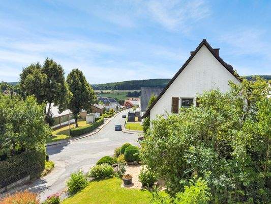 Idyllischer Ausblick aus dem Dachgeschoss
