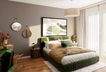 Gemütliches Schlafzimmer mit stilvollem Design