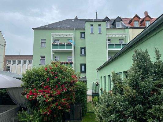 Rückansicht des Gebäudes