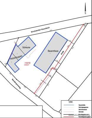 Teilungsentwurf (Lageplan)
