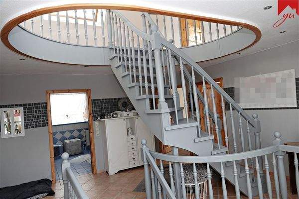 Treppenaufgang ins Dachgeschoss