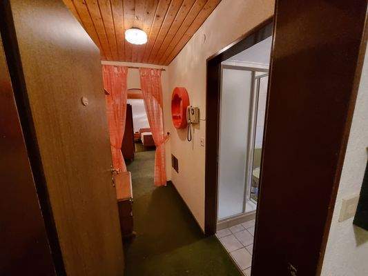 Eingang Ein-Zimmer-Wohnung Untergeschoss