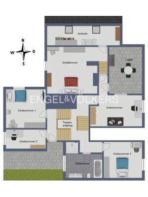 OG (verteilt auf drei Ebenen)