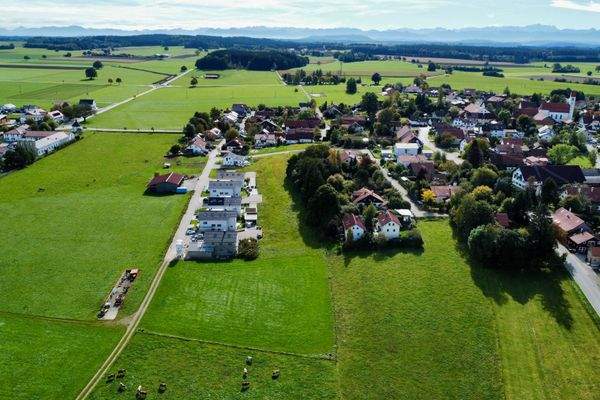 Luftbild der Grundstücke