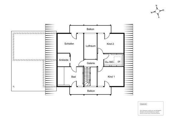 Grundriss Dachgeschoss