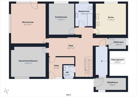 Grundriss Untergeschoss