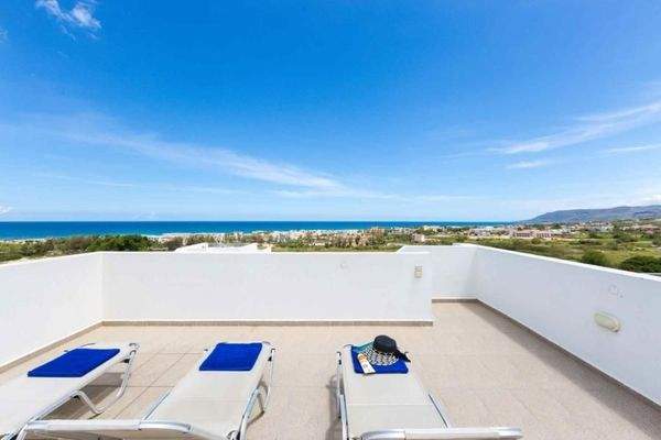 Kreta, Asprouliani: Schönes Haus in toller Anlage mit Meerblick zu verkaufen