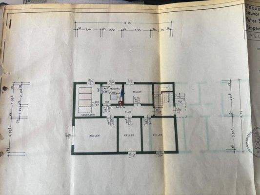 Grundriss Keller 