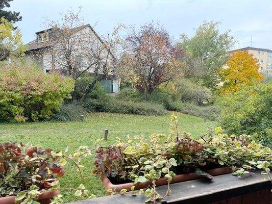 Blick vom Balkon