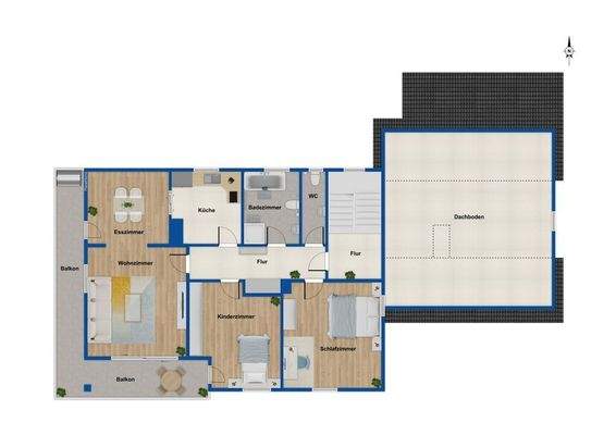 Grundriss Obergeschoss