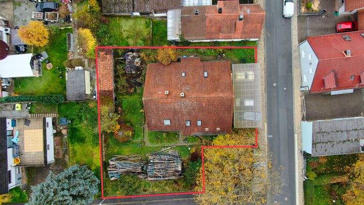 Drohnenaufnahme Grundstück