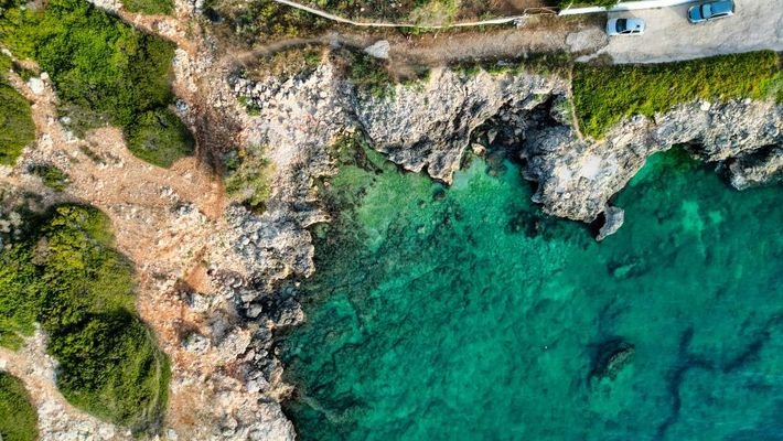 Kreta, Almyrida: Fantastisches Grundstück direkt am Meer zu verkaufen