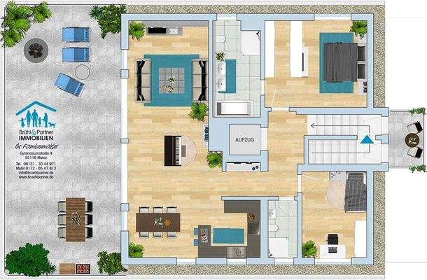 Penthouse mit Aufzug