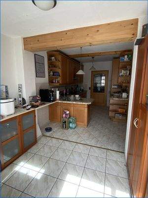 Küche vom Wintergarten aus