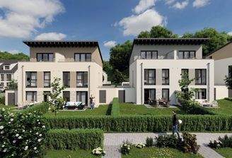 Außenansicht Gartenseite Pultdach