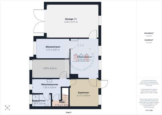 Kellergeschos mit Garage