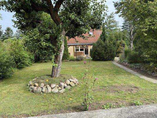 Blick zum Grundstück