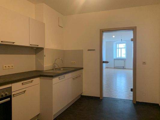 Blick ins Wohnzimmer