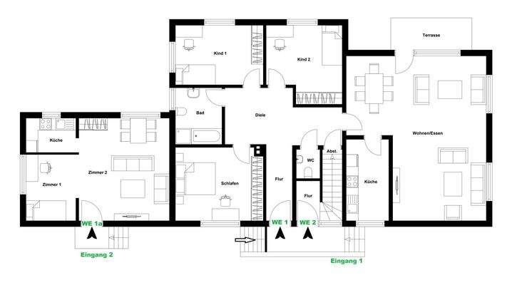 Grundriss Hochparterre