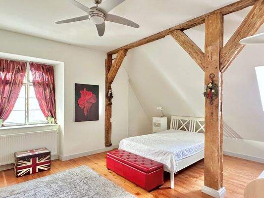 Ein Beispielzimmer im Obergeschoss