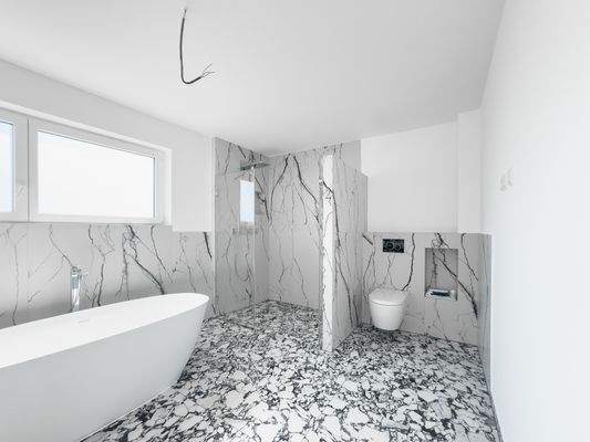 OG Masterbad Dusche / Washlet WC