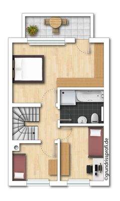 Grundriss OG (nicht maßstabsgetreu - kann vom Original abweichen)