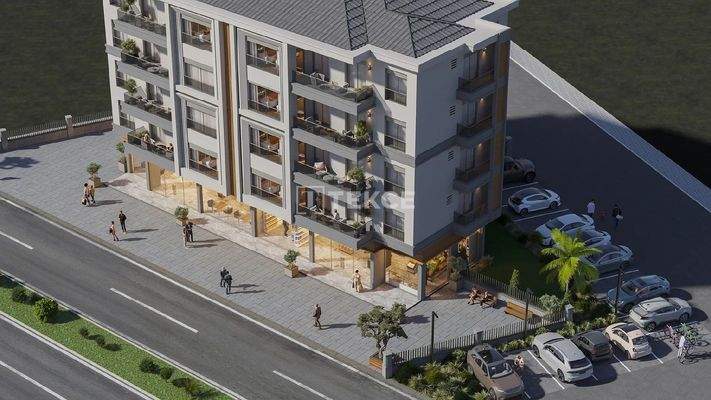 Apartments in a Complex with Pool Near the Beaches in İzmir