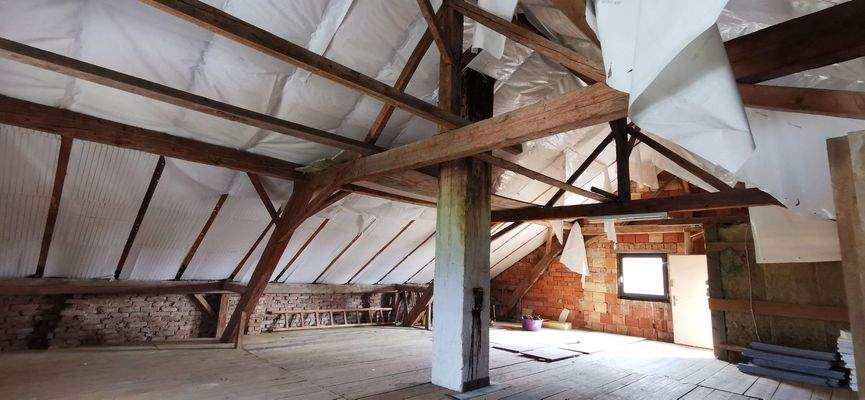 Dachstuhl teilisoliert