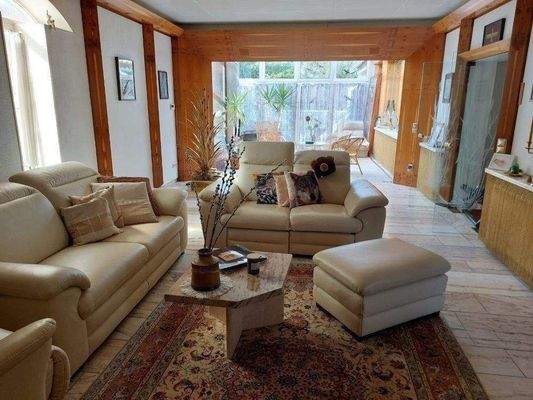 Wohnzimmer und Wintergarten