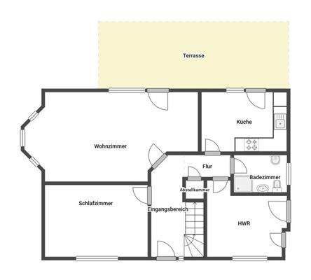 Grundriss Skizze Erdgeschoss