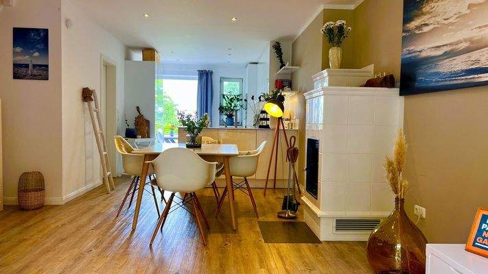 Wohnbereich mit Kaminofen