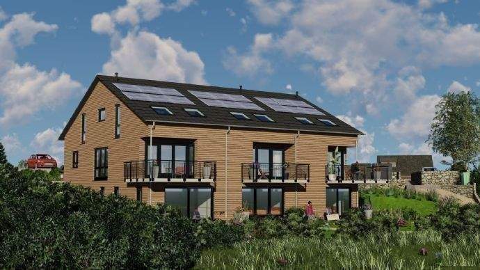 Ostgiebel - Dach grossflächig mit Photovoltaik