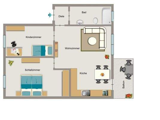 Grundriss exemplarisch)