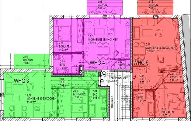 Grundriss 1. Obergeschoß