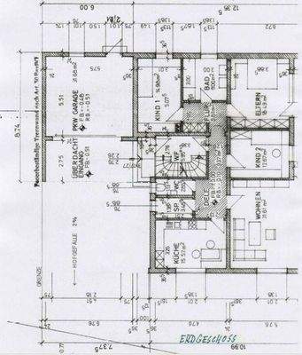 Grundriss EG mit Garage