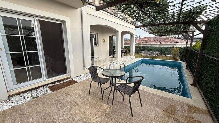 New Villa with Garden and Pool in Kuşadası Near Daily Amenities
