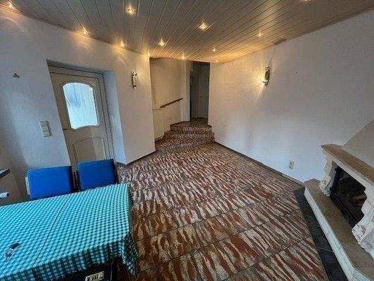 große Wohndiele mit Kamin