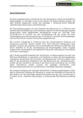 Erläuterungen zu 2. Bebaaungsplanänderung
