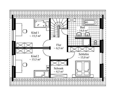 Grundrissbeispiel DG